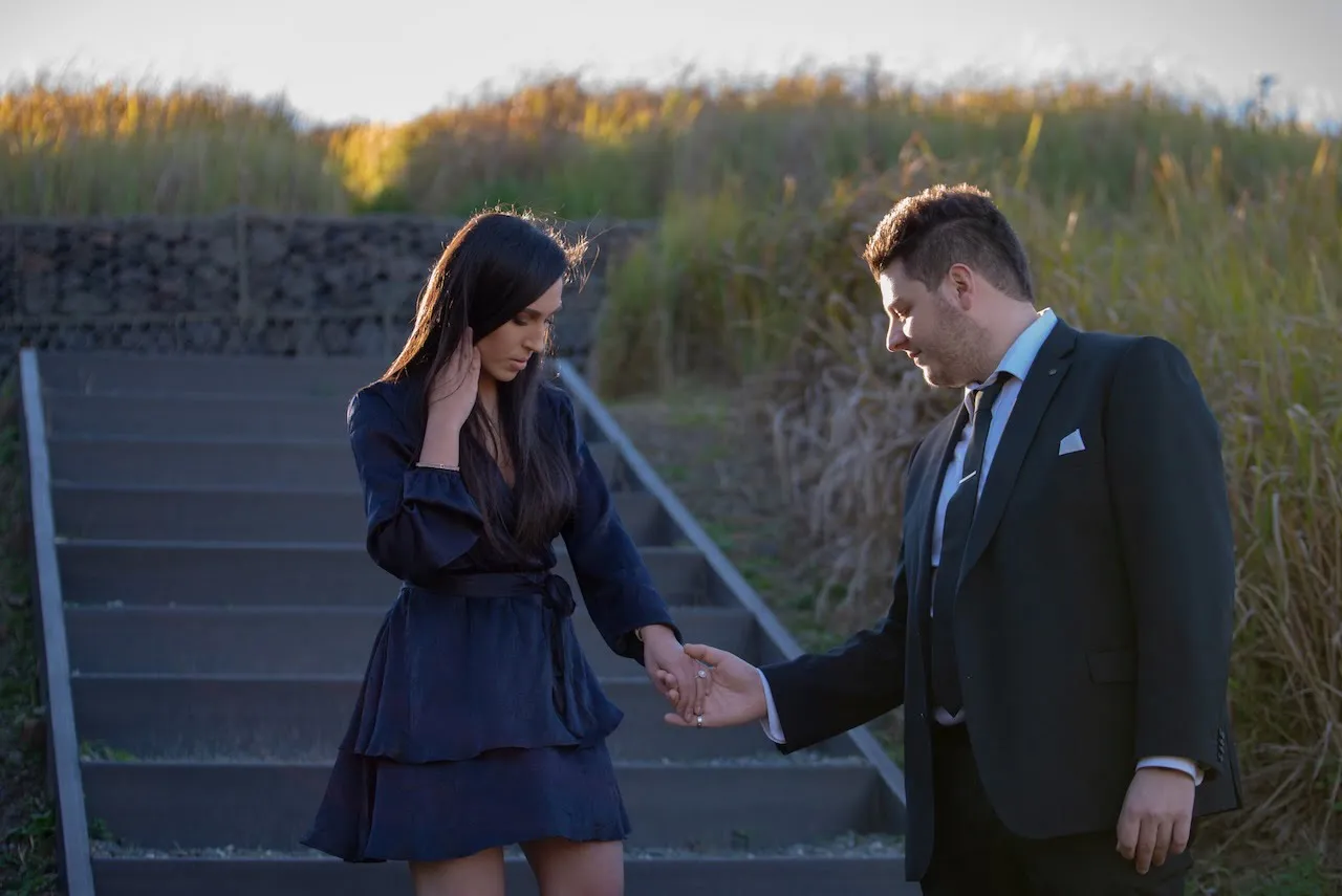 An engaged couple photographed by CRAVE in Sydney